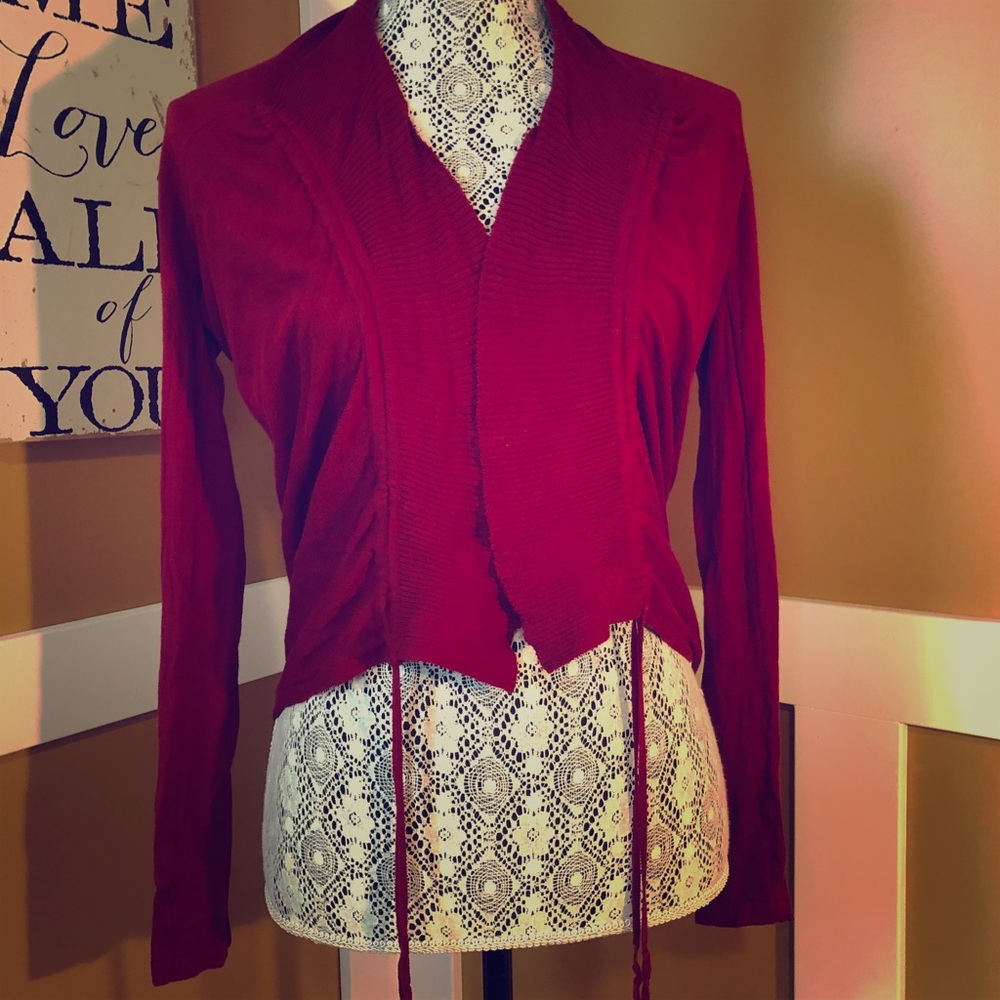 Guess brand cropped shrug cardigan sweater